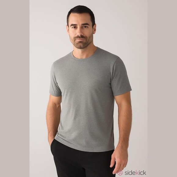 Lululemon Men's Size Medium Heathered Gray 5 Year Basic T-Shirt - Picture 1 of 9